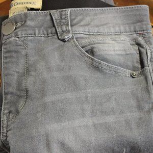 Democracy "Ab"solution Highcut Grey Skinny Jean 12